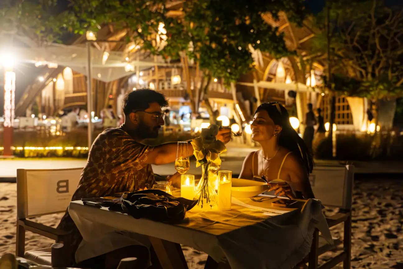 romantic dinner at le bleu